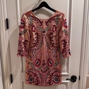 Needle & Thread Glitter Mini Dress - SIZE 4 (US)